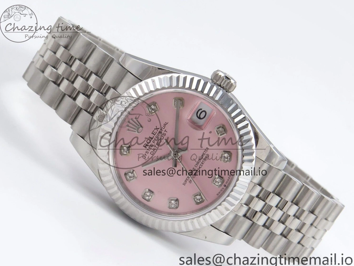 Best AAA Replica Sites A Best Bracelet Steel 1:1 GMF Diamonds 278274 Jubilee DateJust Fashionable Pink Dial on 31 SS Edition 904L 1164 0110